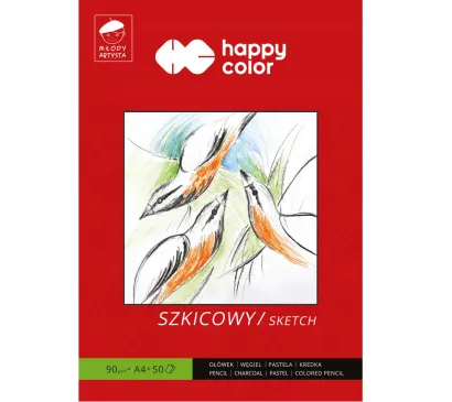 Blok Szkicowy Happy Color Młody Artysta A4 90g/m2