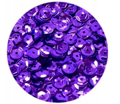 Cekiny Metalizowane 8mm fioletowe Aliga