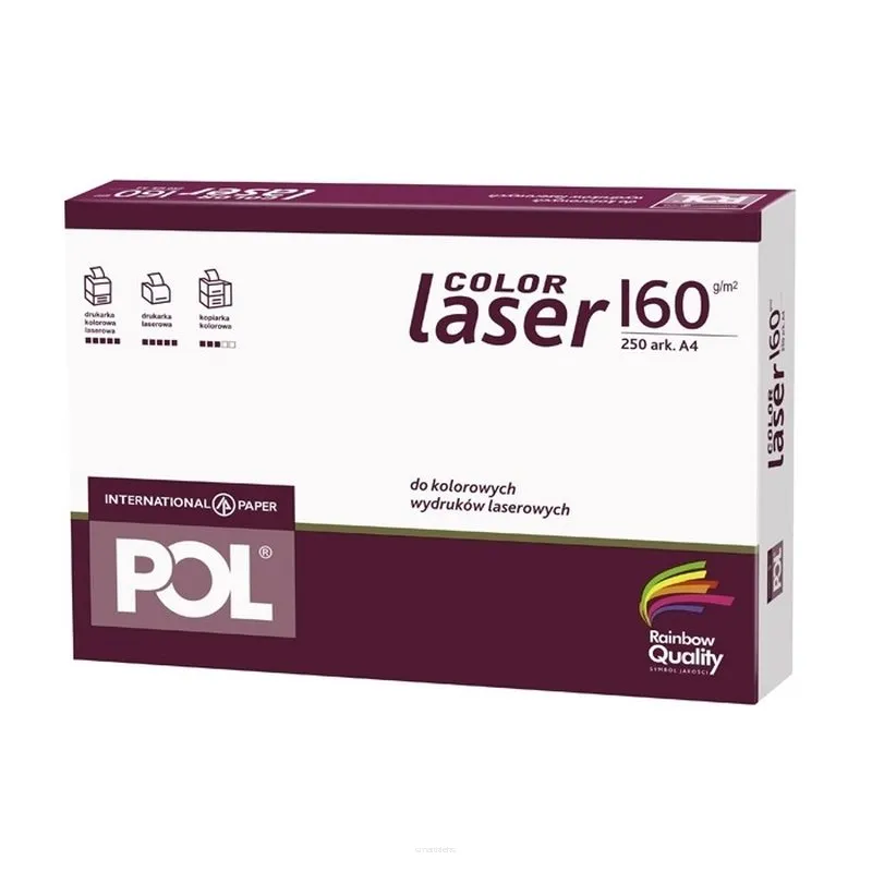 Papier ksero POLcolorlaser 160g A4 