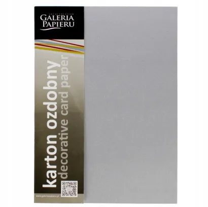 Karton Ozdobny Millenium Srebrny 180g A4 Galeria Papieru 200771