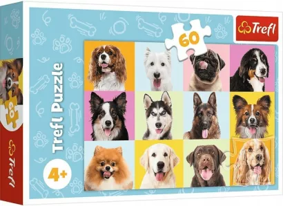 Puzzle Trefl 60 Elementów Słodkie Pieski  SmartKleks.pl