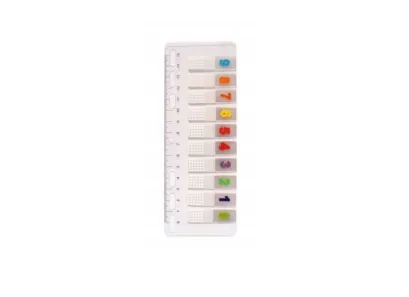 Zakładki Indeksujące Numeryczne PP z Linijką 12x44mm Tres