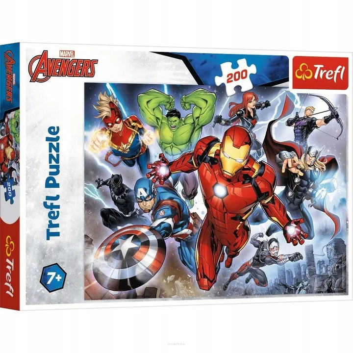 Puzzle Trefl 200 Elementów Waleczni Avengers  SmartKleks.pl