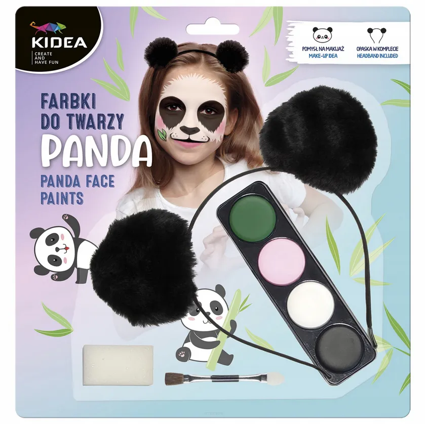 Farbki do Twarzy Kidea DerForm Panda smartkleks.pl