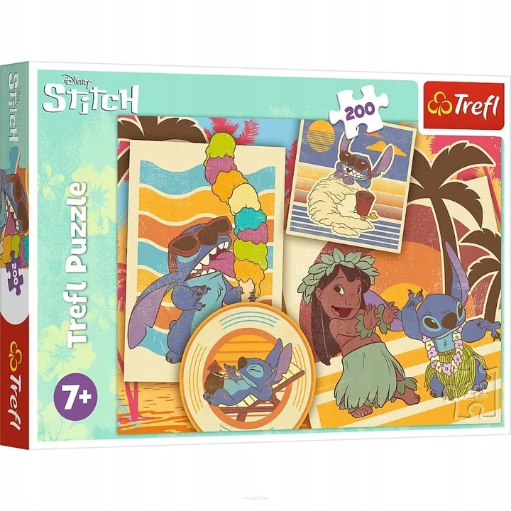 Puzzle Trefl 200 Elementów Lilo i Stitch Muzyczny Świat  SmartKleks.pl