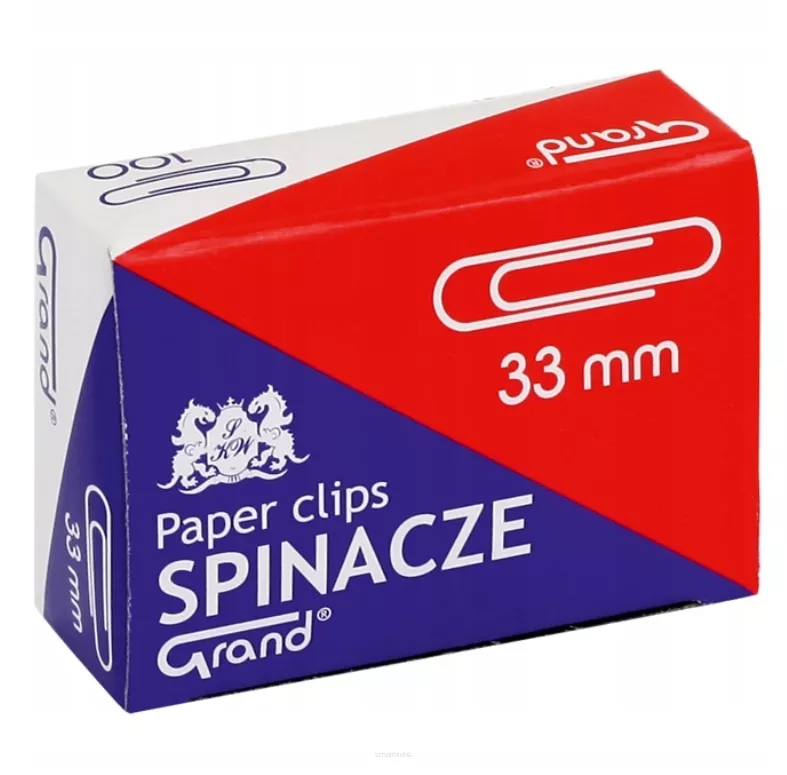 Spinacze Okrągłe Grand 33mm x 1000szt