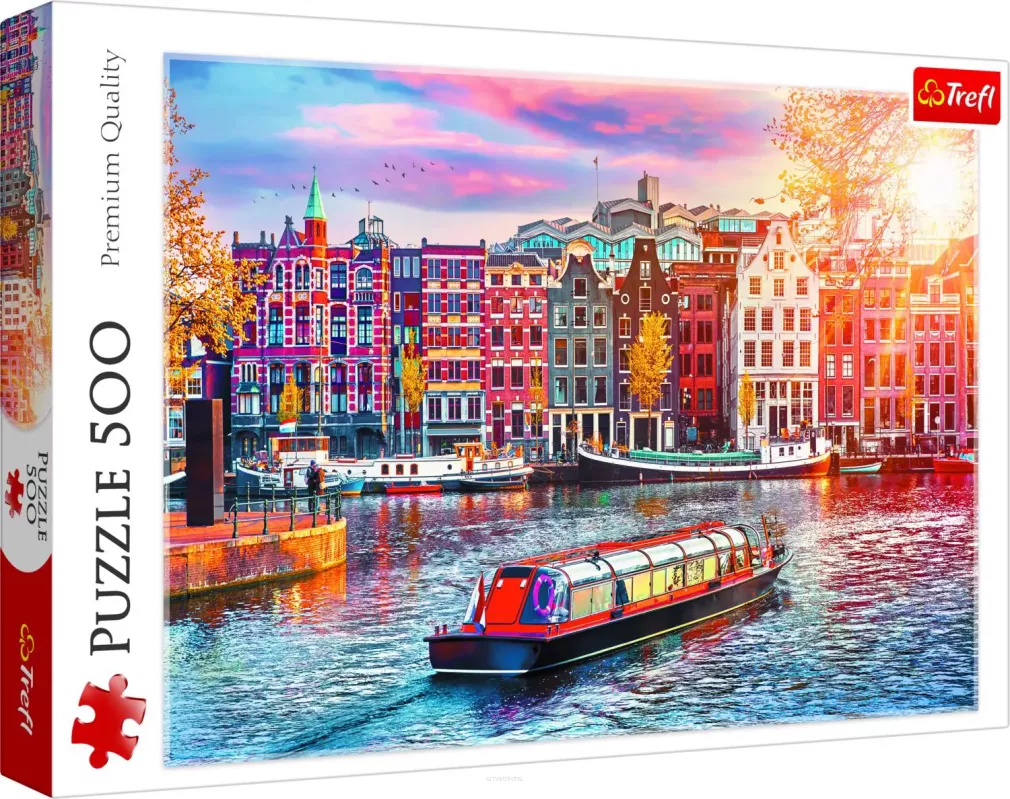 Puzzle Trefl 500 Elementów Amsterdam, Holandia smartkleks.pl