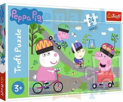 Puzzle Trefl 24 Elementy Maxi Świnka Peppa Aktywny Dzień