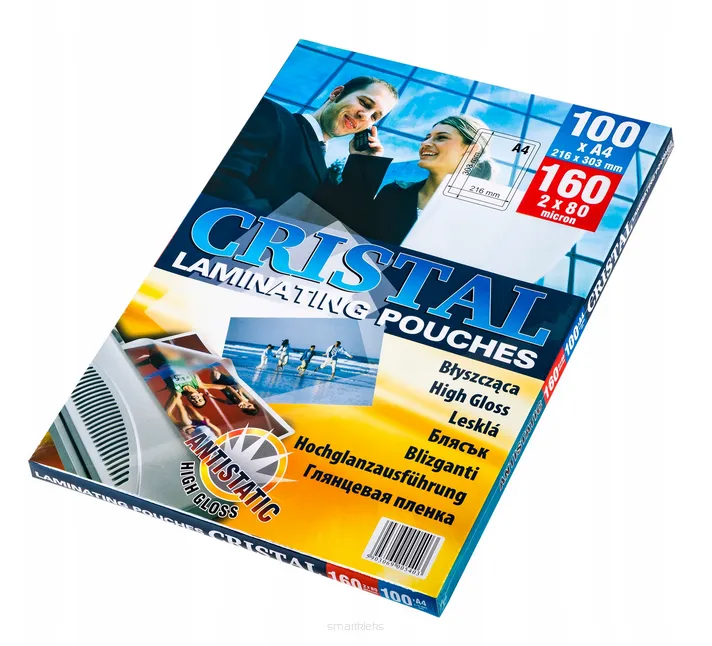 Folia Laminacyjna Błyszcząca A4 80mic smartkleks.pl