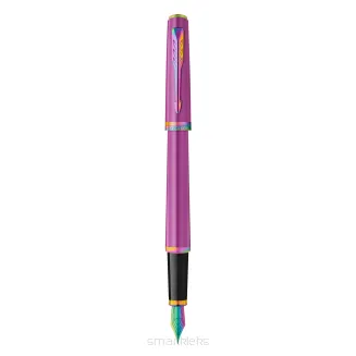 Parker Meridian Pióro wieczne Lakier winogronowy z tęczowymi obszyciami Średnia końcówka 2247775