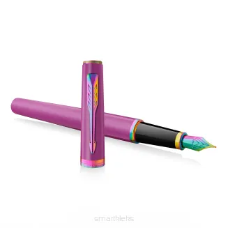 Parker Meridian Pióro wieczne Lakier winogronowy z tęczowymi obszyciami Średnia końcówka 2247775