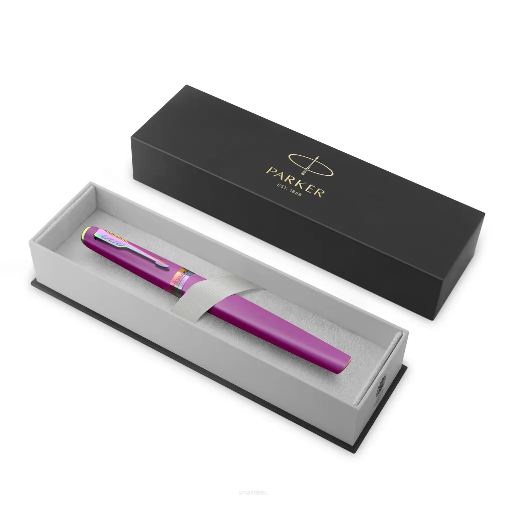 Parker Meridian Pióro wieczne Lakier winogronowy z tęczowymi obszyciami Średnia końcówka 2247775