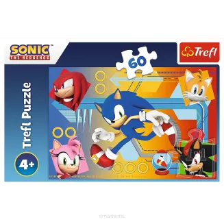 Puzzle Trefl 60 Elementów Sonic w Akcji smartkleks.pl