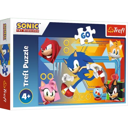 Puzzle Trefl 60 Elementów Sonic w Akcji