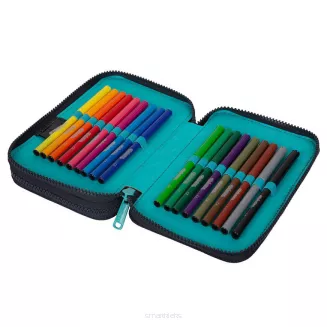 Piórnik Dwukomorowy Z Wyposażeniem Jumper 2 Dogs Planet F066708 - 3
