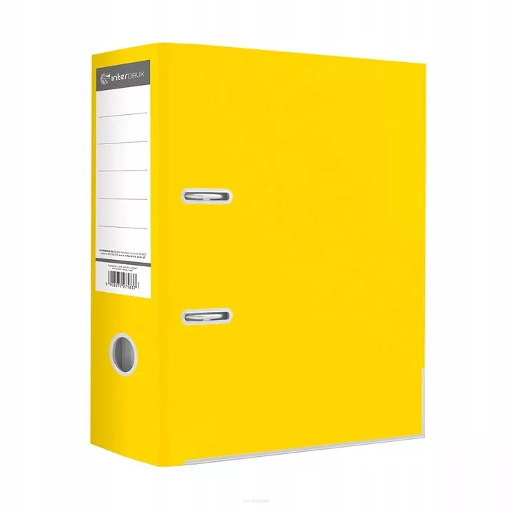 Segregator  A4 75mm Żółty Interdruk   SmartKleks.pl