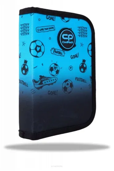 Coolpack, Piórnik jednoklapkowy bez wyposażenia Clipper - Game Over Gradient Blue