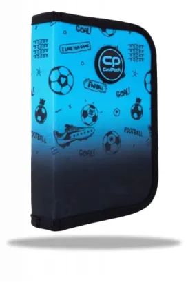 Coolpack, Piórnik jednoklapkowy bez wyposażenia Clipper - Game Over Gradient Blue