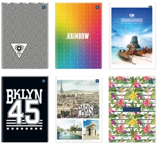 Brulion A4 Krata 96 kartek Mix Interdruk