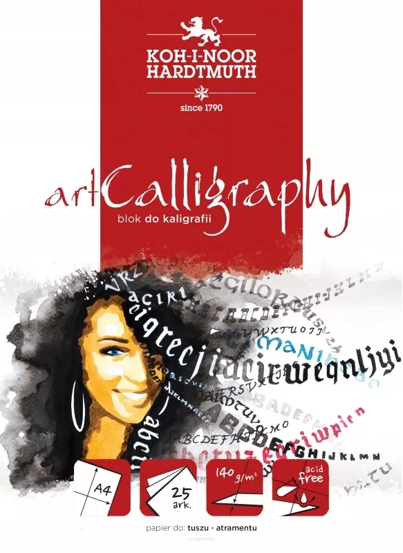 KOH-I-NOOR Blok do Kaligrafii Art Calligraphy A4 25ark 140g  SmartKleks.pl