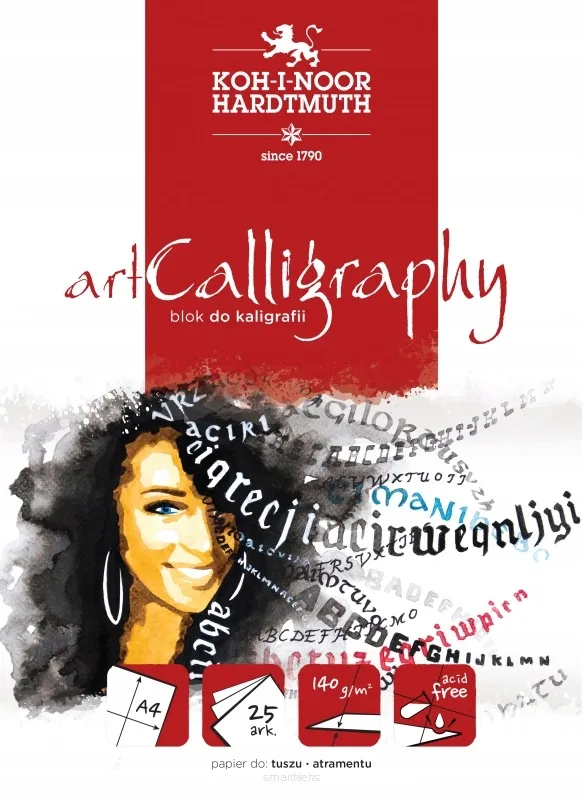 KOH-I-NOOR Blok do Kaligrafii Art Calligraphy A4 25ark 140g  SmartKleks.pl
