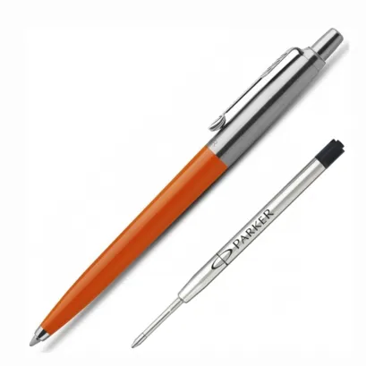 Długopis Parker Jotter Pomarańcz Wkład Niebieski i Czarny
