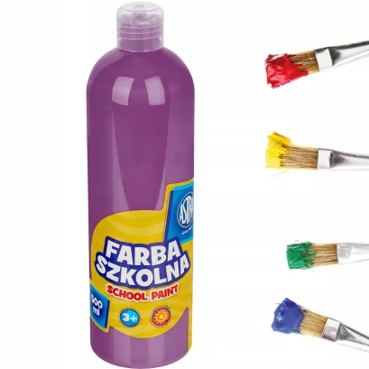 Farba szkolna ASTRA plakatowe 500 ml śliwkowy fioletowy