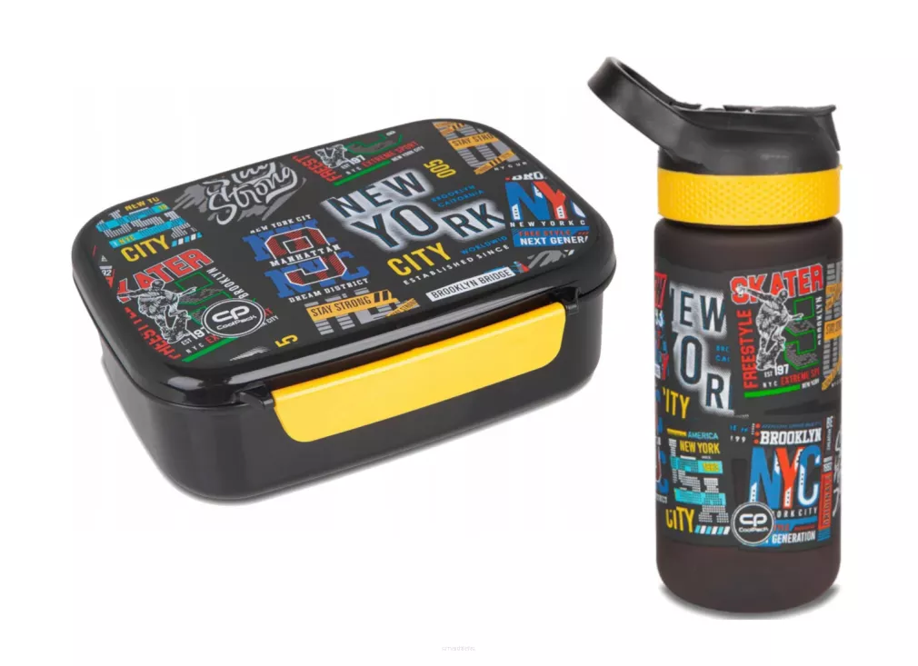 Zestaw Lunch box Bidon Śniadaniówka CoolPack Foody Big City smartkleks.pl