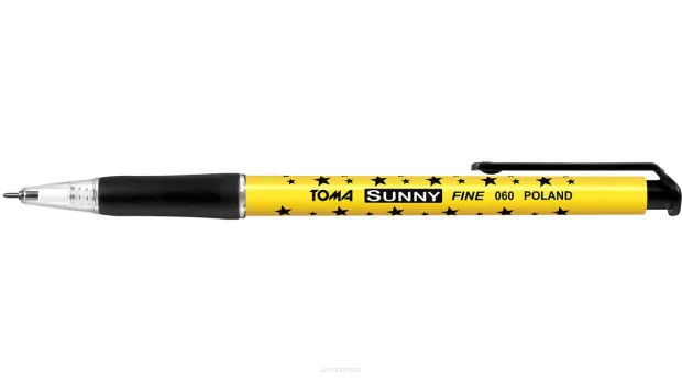Długopis Toma Sunny czarny  automatyczny TO-060S