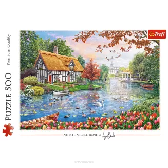 Puzzle Trefl 500 Elementów Cicha Przystań smartkleks.pl