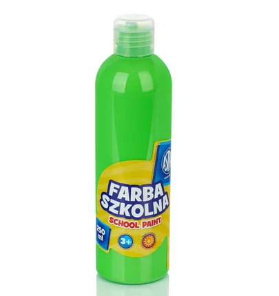 Farba Szkolna 250 ml Fluorescencyjna Zielona 