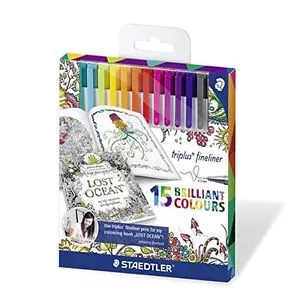 CIENKOPISY STAEDTLER TRIPLUS BRILLIANT COLOURS 15K