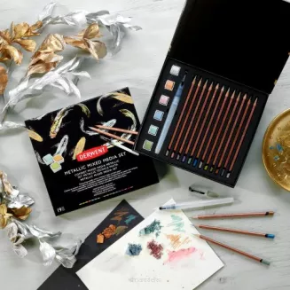 Derwent Metallic Mixed Media Set