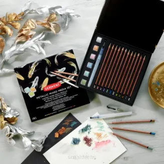 Derwent Metallic Mixed Media Set