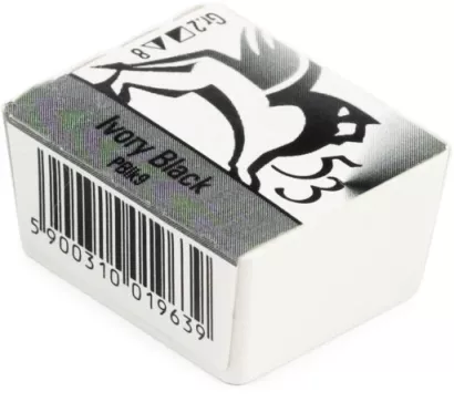 Akwarele w Półkostkach Renesans 53 Ivory Black 1,5 ml