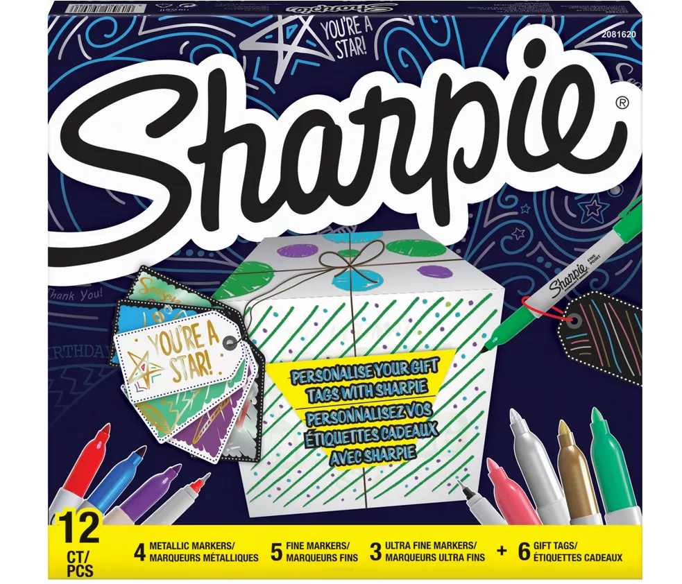 Markery Permanentne Sharpie zestaw 12szt.