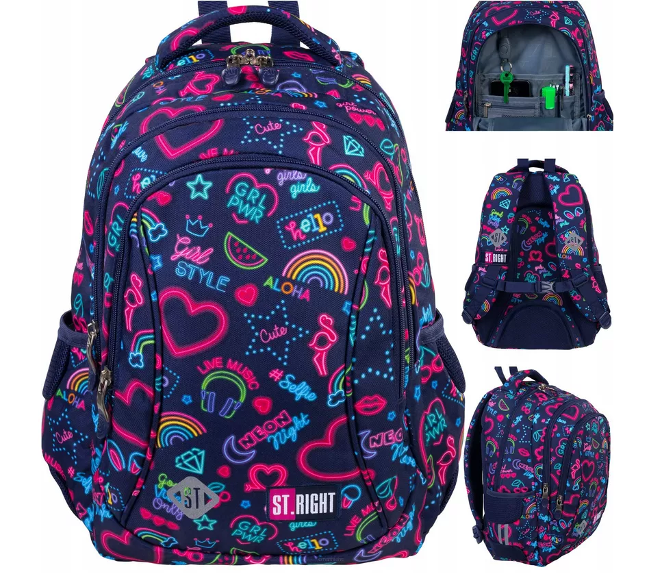 Plecak Wczesnoszkolny St.Right BP-26 Neon