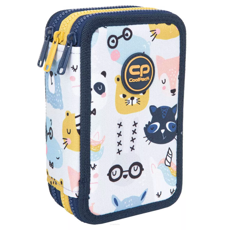 Piórnik Trójkomorowy Cool Pack z Wyposażeniem Jumper 3 Pucci