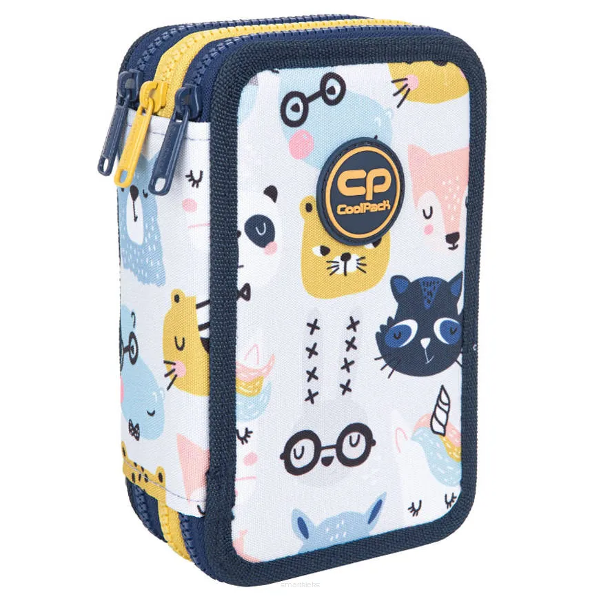 Piórnik Trójkomorowy Cool Pack z Wyposażeniem Jumper 3 Pucci