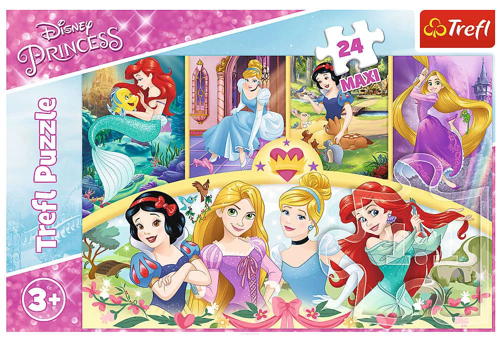 Puzzle Trefl 24 Elementy Maxi  Księżniczki Magia wspomnień SmartKleks.pl