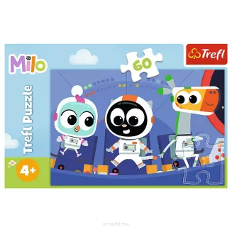 Puzzle Trefl 60 Elementów Czas poznać Milo smartkleks.pl