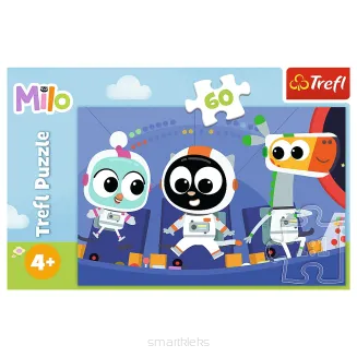 Puzzle Trefl 60 Elementów Czas poznać Milo smartkleks.pl
