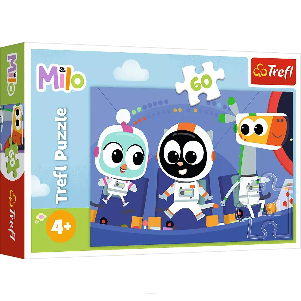 Puzzle Trefl 60 Elementów Czas poznać Milo smartkleks.pl