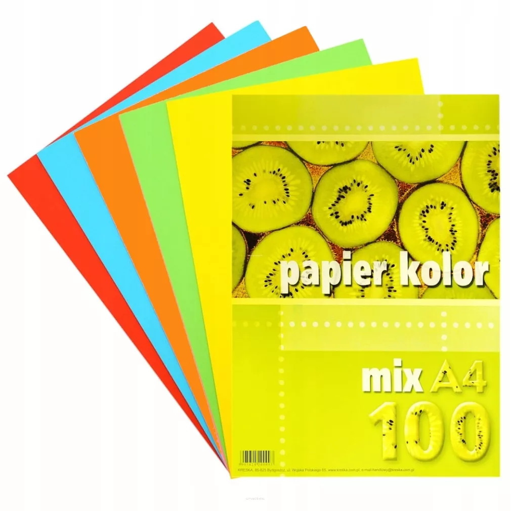 Papier Ksero A4 Mix Kolorów Kreska  SmartKleks.pl