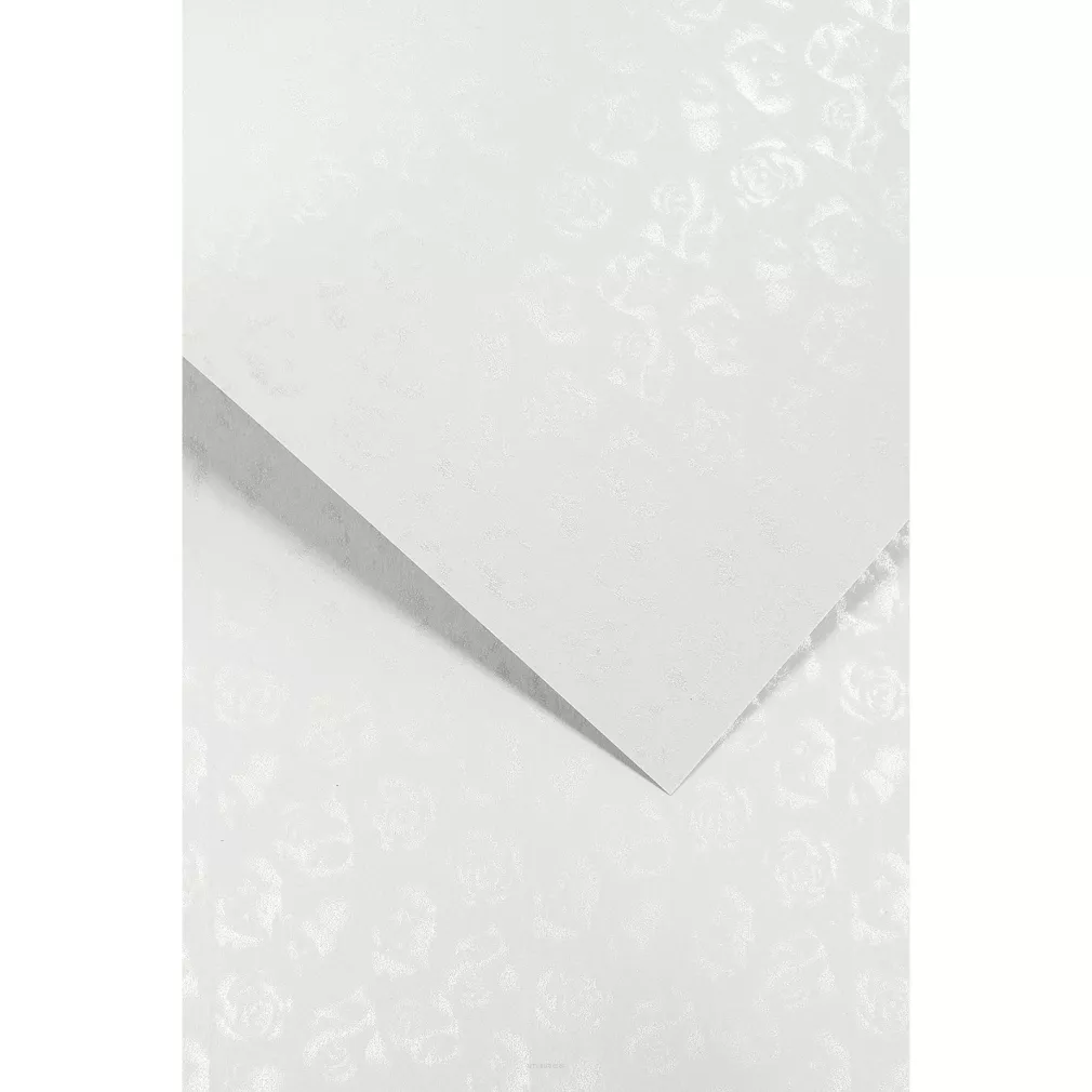 Karton Ozdobny Małe Róże Biały Galeria Papieru smartkleks.pl