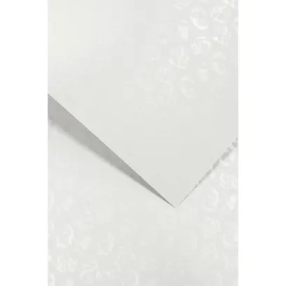 Karton Ozdobny Małe Róże Biały Galeria Papieru