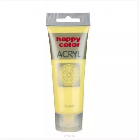 Farba Akrylowa Happy Color 75ml Jasnożółta Limonkowa 15