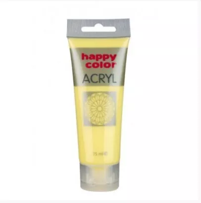 Farba Akrylowa Happy Color 75ml Jasnożółta Limonkowa 15