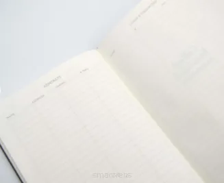 Notatnik A5/96k Kratka Twarda Okładka Szary smartkleks.pl