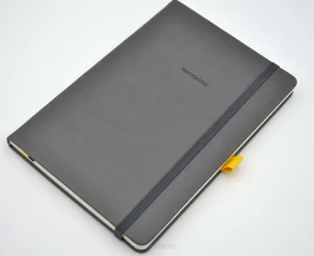 Notatnik A5/96k Kratka Twarda Okładka Szary smartkleks.pl